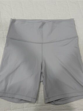 Aritzia TNA Light Gray Bike Shorts